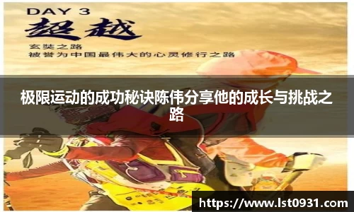 极限运动的成功秘诀陈伟分享他的成长与挑战之路