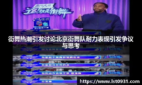 街舞热潮引发讨论北京街舞队耐力表现引发争议与思考